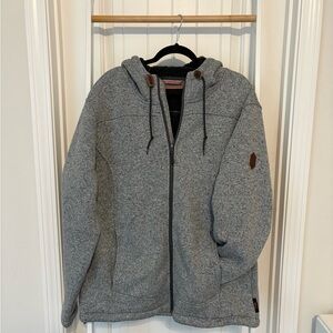Free Country Heather Gray Hooded Jacket